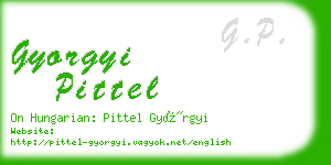 gyorgyi pittel business card